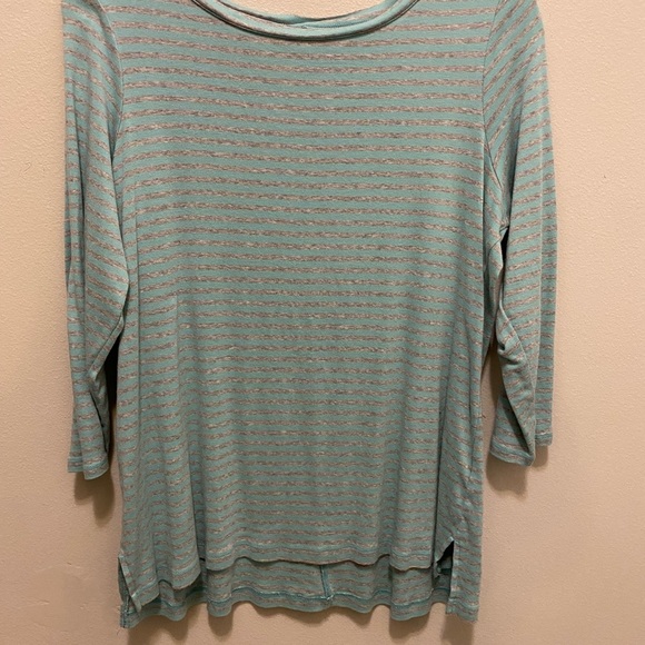 Sejour ladies long sleeve size 1X aqua and gray. In excellent shape - Picture 4 of 10